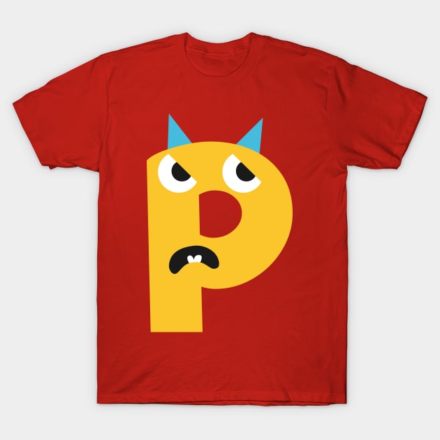 P Letter T-Shirt by Mako Design 